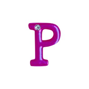 Letras Para Personalização de Plug Rosa (HA180R) - P - lojasacaso.com.br