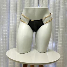 Calcinha Acorrentada Íntima Delas (ID1050) - Preta - lojasacaso.com.br Lingerie Sensual e Sex Shop