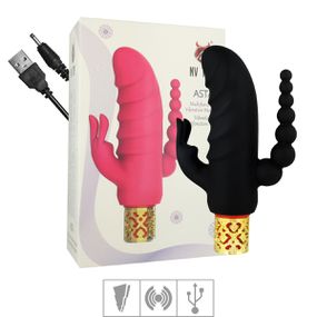 Vibrador Escalonado Asta VP (MV076) - Preto - lojasacaso.com.br