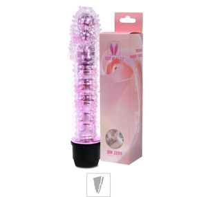 *Vibrador Com Capa e Cerdas 14x13cm VP (PE011-ST337) - Rosa - lojasacaso.com.br