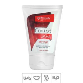 Lubrificante Beijável Comfort Lub 120g (ST165) - Morango - lojasacaso.com.br Lingerie Sensual e Sex Shop
