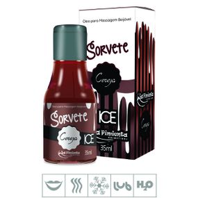 Gel Comestível Sorvete Ice 35ml (ST325) - Cereja - lojasacaso.com.br