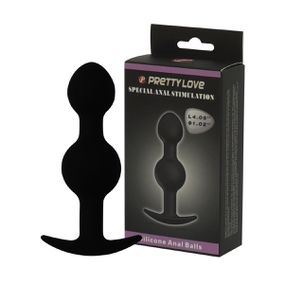 *Plug Com Duas Esferas pretty Love SI (1195) - Preto - lojaSeduzir.com.br Sex Shop e Lingerie Sensual em BH