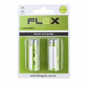 *Pilha Pequena AA Alcalina 2un Flex (FX-AAK2-17210) - Padrão - lojaSeduzir.com.br Sex Shop e Lingerie Sensual em BH