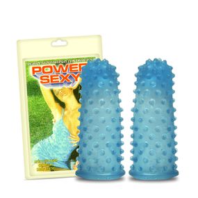 *Capa Para Dedo Power Sexy Com 2un (3307PS) - Pontilhada - Loja Seduzir - Sex Shop e Lingerie Sensual em BH