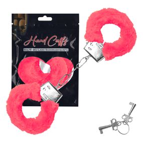 Algema em Metal Com Pelúcia Hand Cuffs SI (5268) - Rosa Pink - lojaSeduzir.com.br Sex Shop e Lingerie Sensual em BH