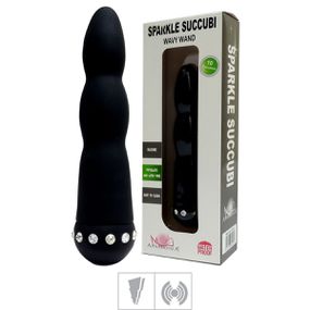 *Vibrador Personal Com Strass Wavy Wand SI (5560) - Preto - lojaSeduzir.com.br Sex Shop e Lingerie Sensual em BH