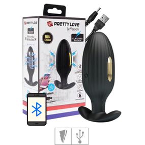 Plug de Silicone Com Vibro Jefferson (6236) - Preto - lojaSeduzir.com.br Sex Shop e Lingerie Sensual em BH
