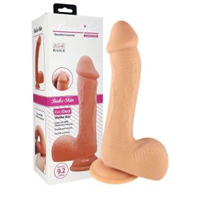 Prótese 18x15cm Com Ventosa e Escroto SI (6953) - Bege - lojaSeduzir.com.br Sex Shop e Lingerie Sensual em BH