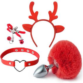 Kit Sado SI (7442) - Vermelho - lojaSeduzir.com.br Sex Shop e Lingerie Sensual em BH
