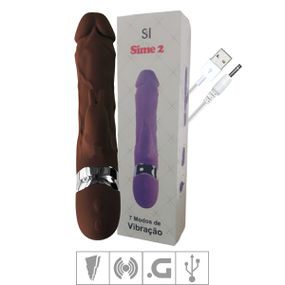 Vibrador Formato De Prótese Sime 2 SI - (7482) - Marrom - lojaSeduzir.com.br Sex Shop e Lingerie Sensual em BH