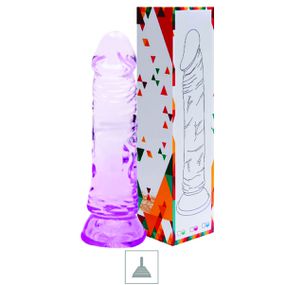 Prótese 16x14cm Com Ventosa SI (7510) - Transparente c/ Rosa - lojaSeduzir.com.br Sex Shop e Lingerie Sensual em BH