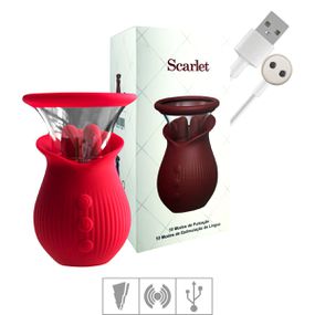 Vibrador Com Sucção Formato de Rosa Scarlet SI (7881) - Ve... - Loja Seduzir - Sex Shop e Lingerie Sensual em BH