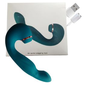 Vibrador Ponto G e Clitóris Air Pulse SI (7940) - Verde - lojaSeduzir.com.br Sex Shop e Lingerie Sensual em BH