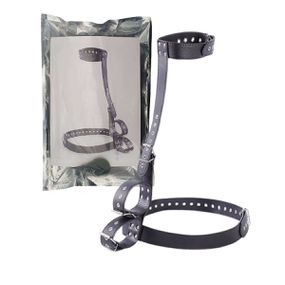 Coleira Com Algemas SI (8090) - Preto - lojaSeduzir.com.br Sex Shop e Lingerie Sensual em BH