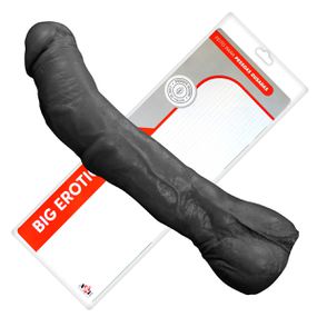 Prótese 23x18cm Com Escroto (ADAO30) - Preto - Loja Seduzir - Sex Shop e Lingerie Sensual em BH