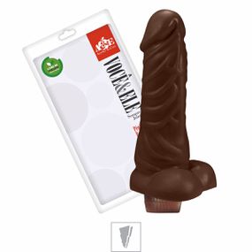 Prótese 13x15cm Com Vibro e Escroto (ADAO63) - Marrom - Loja Seduzir - Sex Shop e Lingerie Sensual em BH