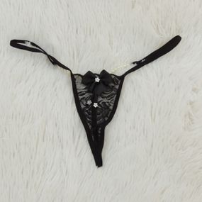 *Calcinha Perola (CF619) - Preto - lojaSeduzir.com.br Sex Shop e Lingerie Sensual em BH
