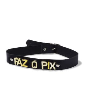 Coleira Personalizada (CPFP07-ST829) - Faz o Pix - Loja Seduzir - Sex Shop e Lingerie Sensual em BH