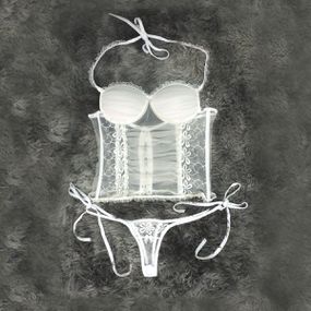 *Corselet Saradona (DM183) - Branco - lojaSeduzir.com.br Sex Shop e Lingerie Sensual em BH