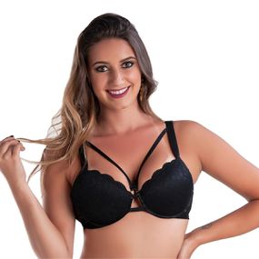 *Soutien Duanip Com Aro Com Bojo e Alça Dupla (DU818) - Pret... - Loja Seduzir - Sex Shop e Lingerie Sensual em BH