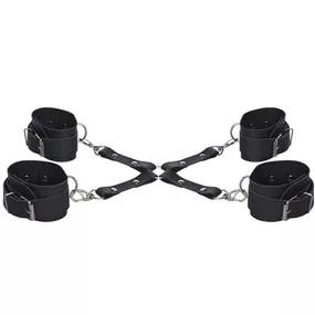 *Bracelete e Tornozeleira Dominatrixxx (DX1722) - Preto - lojaSeduzir.com.br Sex Shop e Lingerie Sensual em BH