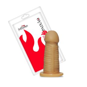 *Prótese 10x12cm Simples Fogo da Paixão (HP360) - Bege - lojaSeduzir.com.br Sex Shop e Lingerie Sensual em BH