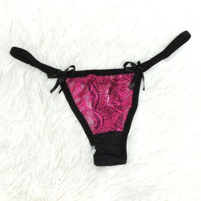 *Calcinha Aline (MAR0103) - Rosa c/ preto - lojaSeduzir.com.br Sex Shop e Lingerie Sensual em BH