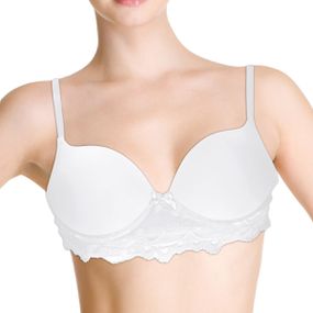 *Soutien Recorte Com Detalhe Atras Em Laço (OB348). - Branco - lojaSeduzir.com.br Sex Shop e Lingerie Sensual em BH