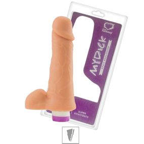 Prótese 15x16cm Com Vibro e Escroto (PC028) - Bege - lojaSeduzir.com.br Sex Shop e Lingerie Sensual em BH