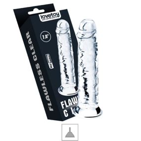Prótese 17x11cm Com Ventosa (PE095) - Translúcido - lojaSeduzir.com.br Sex Shop e Lingerie Sensual em BH
