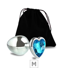 Plug de Metal M Pedra Formato de Coração VP (PL009M). - Pedr... - lojaSeduzir.com.br Sex Shop e Lingerie Sensual em BH