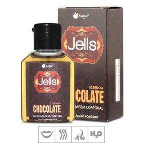 *Gel Comestível Jells Hot 30ml (ST106) - Chocolate - Loja Seduzir - Sex Shop e Lingerie Sensual em BH