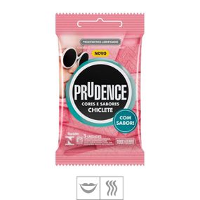 Preservativo Prudence Cores e Sabores 3un (ST128) - Chiclete - Loja Seduzir - Sex Shop e Lingerie Sensual em BH