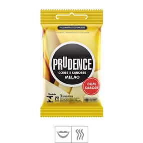 Preservativo Prudence Cores e Sabores 3un (ST128) - Melão - Loja Seduzir - Sex Shop e Lingerie Sensual em BH