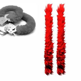 *Capa Para Algema em Pelúcia (ST193) - Vermelho - lojaSeduzir.com.br Sex Shop e Lingerie Sensual em BH