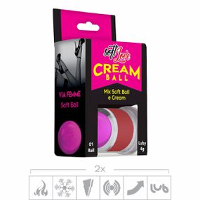 *PROMO - Cream Ball Mix (ST472) - Labareda-ViaFemme - lojaSeduzir.com.br Sex Shop e Lingerie Sensual em BH