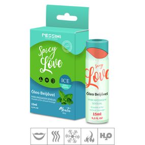 *Gel Beijável Spicy Love Ice 15ml (ST491) - Menta - Loja Seduzir - Sex Shop e Lingerie Sensual em BH