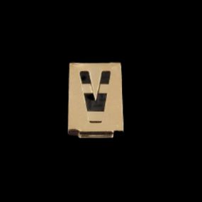 Letras Para Personalização de Calcinhas (ST833-ST837) - V - lojaSeduzir.com.br Sex Shop e Lingerie Sensual em BH