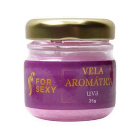 Vela Aromática Beijável For sexy 25g (ST849) - Uva - Loja Seduzir - Sex Shop e Lingerie Sensual em BH