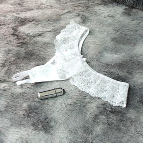Calcinha Com Vibro (TO004V) - Branco - lojaSeduzir.com.br Sex Shop e Lingerie Sensual em BH