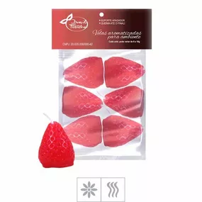 Velas Aromatizadas 6un (VL05-ST146) - Formato Morango - Loja Seduzir - Sex Shop e Lingerie Sensual em BH