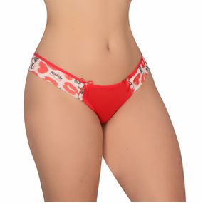 *Calcinha Estampada na Alça (WI1737) - Vermelho - Loja Seduzir - Sex Shop e Lingerie Sensual em BH