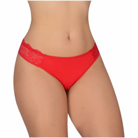 *Calcinha Com Renda e Laços Atrás (WI1749) - Vermelho - Loja Seduzir - Sex Shop e Lingerie Sensual em BH