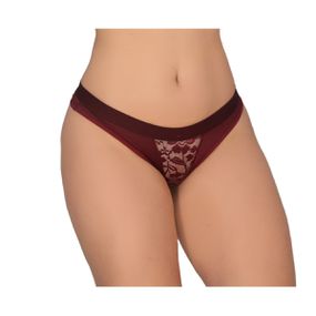 *Calcinha Com Detalhe em Renda (WI1788) - Vinho - Loja Seduzir - Sex Shop e Lingerie Sensual em BH