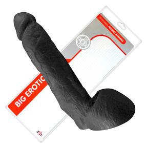 Prótese 22x20cm Com Escroto J. Holmes (ADAO29) - Preto - Loja Seduzir - Sex Shop e Lingerie Sensual em BH