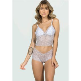 Conjunto Cropped Calesson (DR4518) - Branco - Loja Seduzir - Sex Shop e Lingerie Sensual em BH