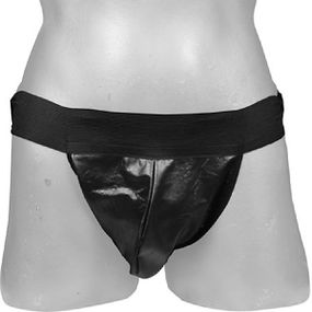 Cueca Jockstrap em Corino (GS1100) - Preto - Loja Seduzir - Sex Shop e Lingerie Sensual em BH