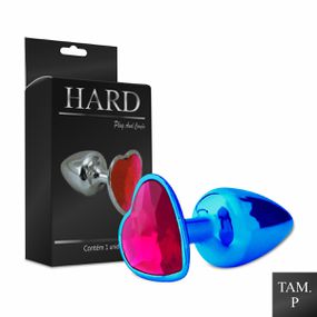 Plug de Metal P Pedra Formato de Coração Hard (CSA121-HA121)... - Loja Seduzir - Sex Shop e Lingerie Sensual em BH