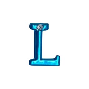 Letras Para Personalização de Plug Azul (HA180A) - L - Loja Seduzir - Sex Shop e Lingerie Sensual em BH